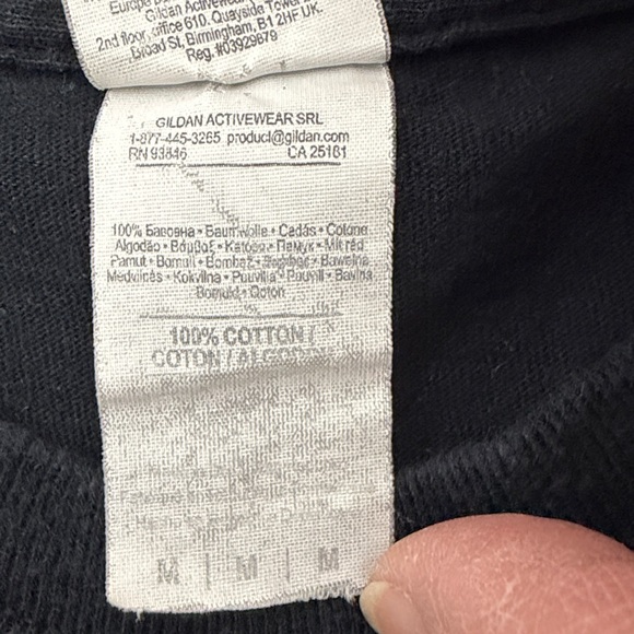 Don't Touch Me Black T Shirt Size M  Hellen Jo Art to Wear Empowered Women Face - Picture 5 of 10